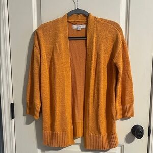 LOFT Women's Vibrant Orange Cardigan